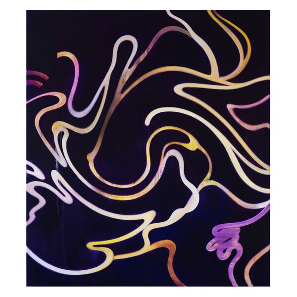 Luc Palmer / 2021_02 / iniuria via 2 / Acryl und Öl auf Baumwolle / 170 x 150 cm
