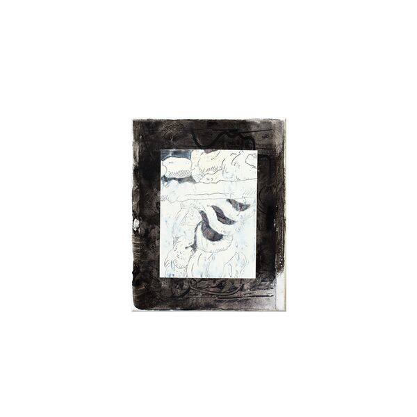 Luc Palmer / 2020_04 / Acryl, Transferdruck und Öl auf Baumwolle / 30 x 24 cm